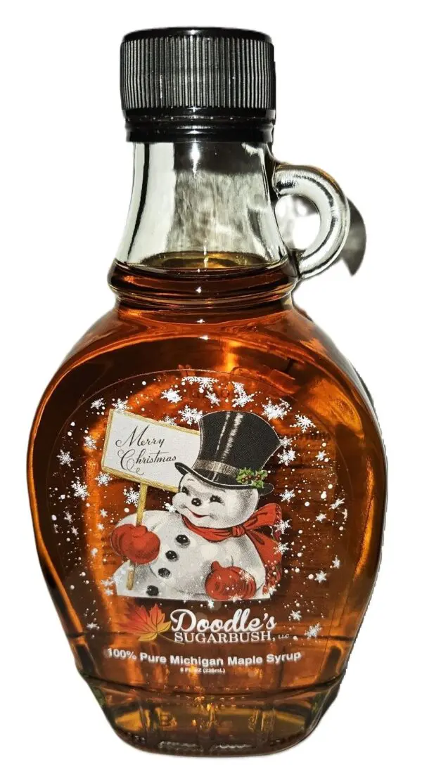 Pure Michigan Maple Syrup - Snowman - 8 oz - Motown Soup