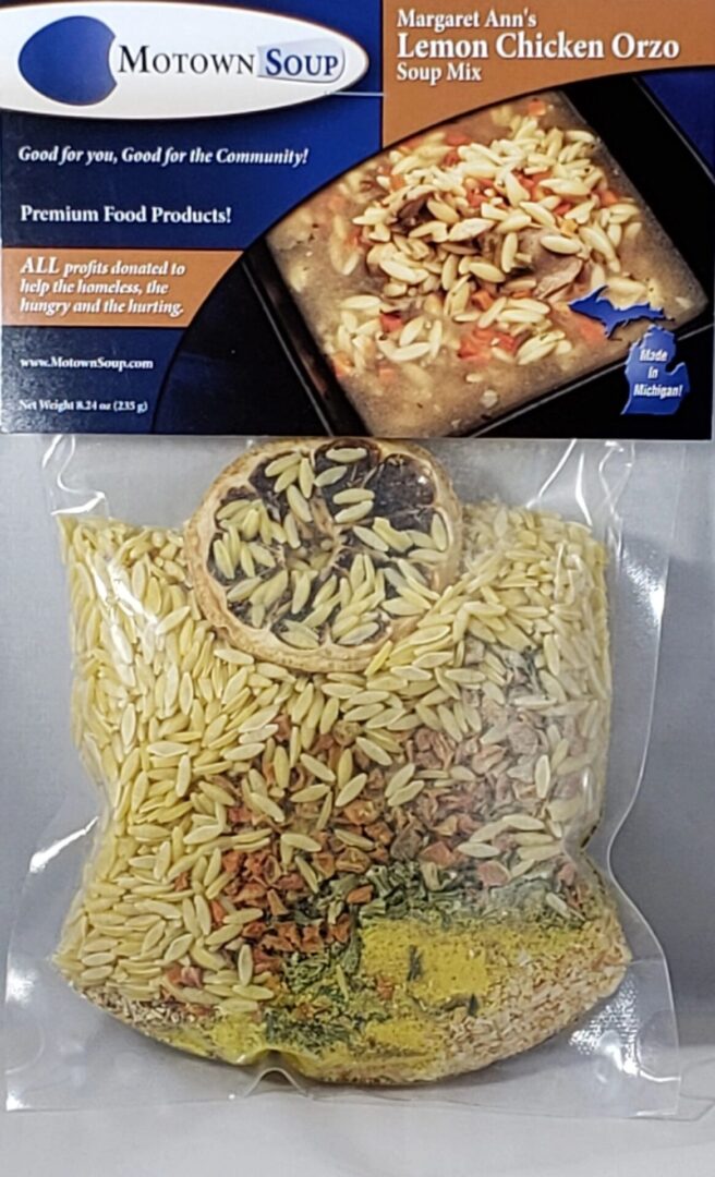 Lemon Chicken Orzo Soup Mix - Motown Soup