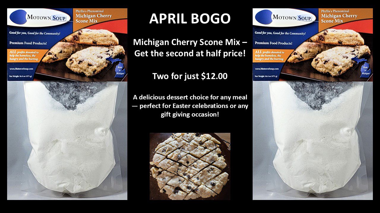 .BOGO – Michigan Cherry Scone Mix – Buy 1 Get One 1/2 Off